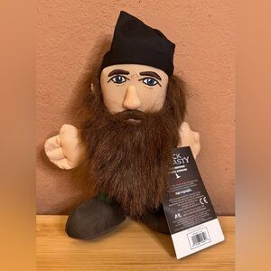Duck Dynasty Plush Toy with Black Hat and Brown Beard